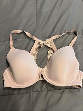 Soma Blush Pink Lace Racerback Molded Bra